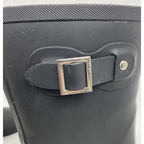 Chooka Delridge Fleece Lined Mid Calf Waterproof Rain Boots Womens Size 7 Black - Picture 13 of 16